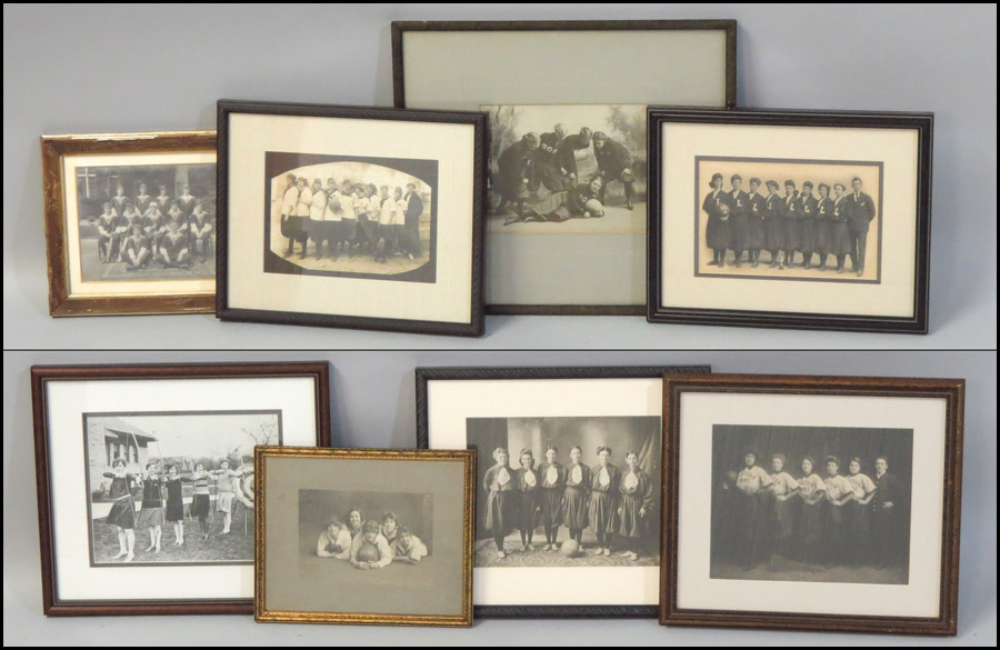 GROUP OF EIGHT FRAMED VINTAGE