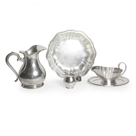 Group of Eight German Silver