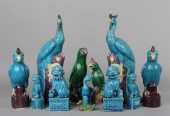GROUP OF EIGHT GLAZED MODELS O