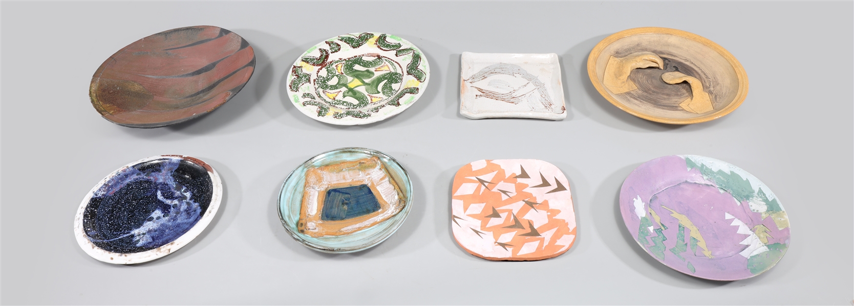 Group of eight mid century studio