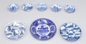 Group of eight mix antique flo