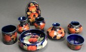 GROUP OF EIGHT MOORCROFT POTTE