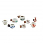 GROUP OF EIGHT PORCELAIN BIRD