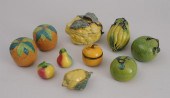 GROUP OF EIGHT POTTERY OR PORC