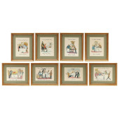 GROUP OF EIGHT SATIRICAL CUISI