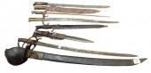 GROUP OF EIGHT SWORDS AND BAYO