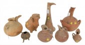 GROUP OF EIGHT TERRACOTTA POTT