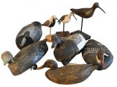 GROUP OF EIGHT VINTAGE HAND CA