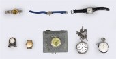 Group of eight vintage pocket