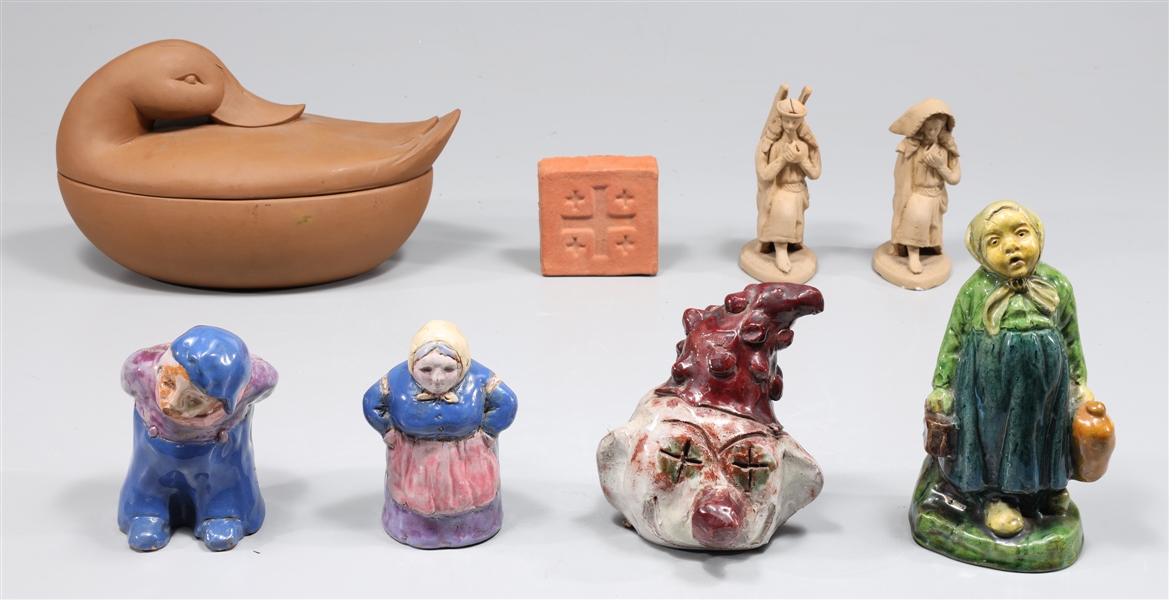 Group of eight vintage studio