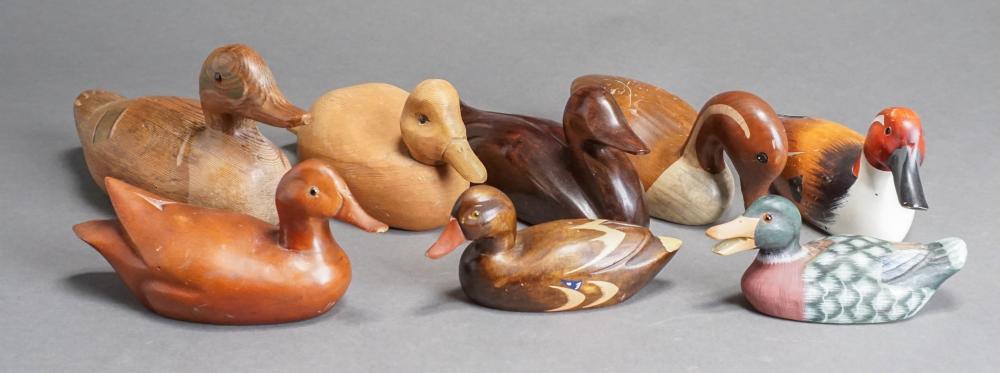 GROUP OF EIGHT WOOD DUCK