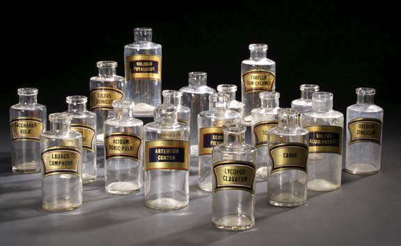 Group of Eighteen Clear Glass