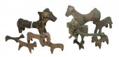 GROUP OF ELEVEN ANCIENT BRONZE