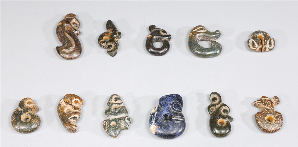 Group of eleven archaic Chinese