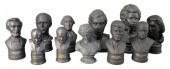 GROUP OF ELEVEN BLACK BASALT B