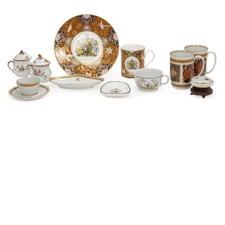 Group of Eleven Porcelain Table