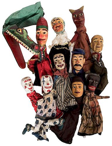 GROUP OF ELEVEN PUNCH AND JUDY