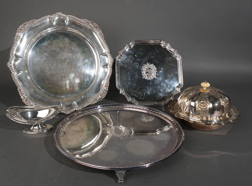 GROUP OF ELLIS & BARKER SILVERPLATE