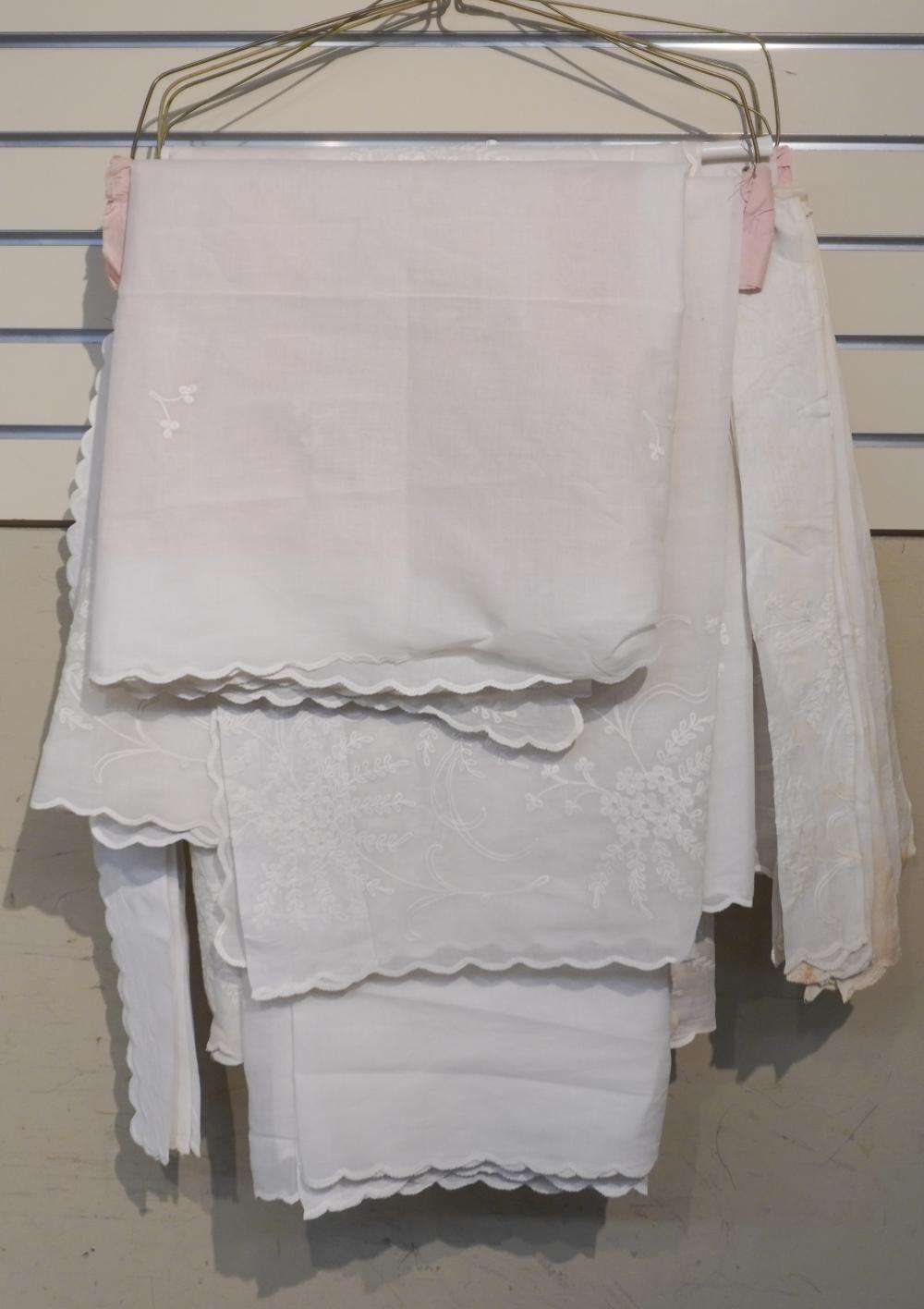 GROUP OF EMBROIDERED