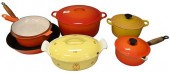 GROUP OF ENAMELED COOKWAREGrou