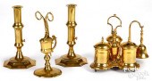 GROUP OF ENGLISH BRASS, 18TH/1