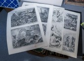 GROUP OF ENGLISH COMIC ETCHING