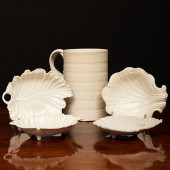 GROUP OF ENGLISH CREAMWARE ART