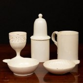 GROUP OF ENGLISH CREAMWARE ART