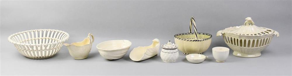 GROUP OF ENGLISH CREAMWARE