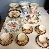 GROUP OF ENGLISH IRONSTONE AND
