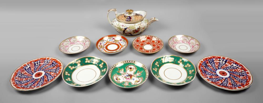 GROUP OF ENGLISH PORCELAIN,
