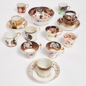 Group of English Porcelain, ea