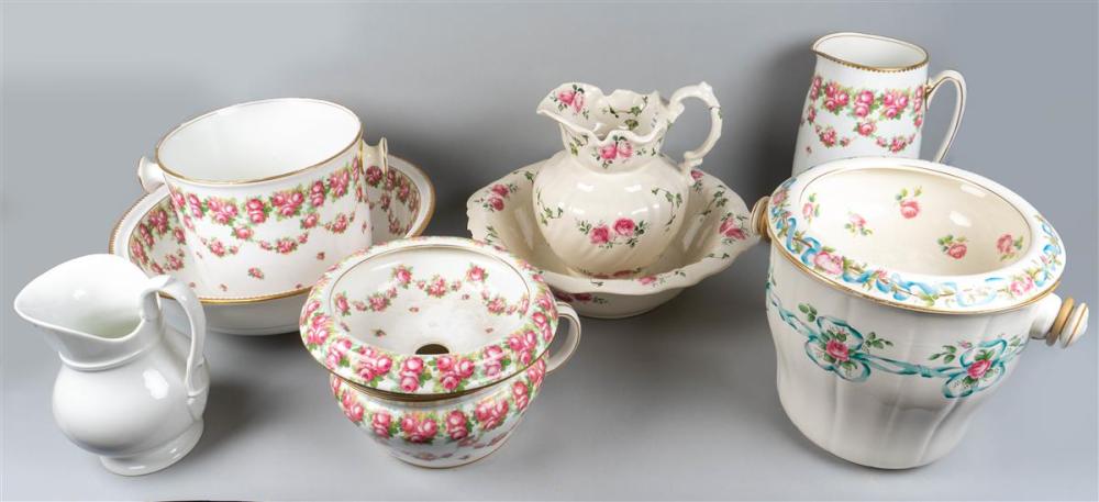 GROUP OF ENGLISH SANITARY WARES,