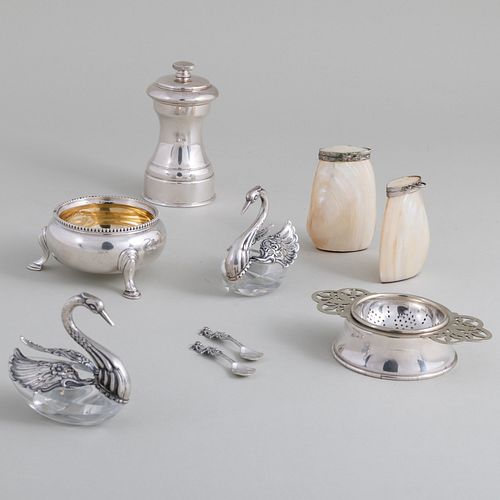 GROUP OF ENGLISH SILVER AND OTHER
