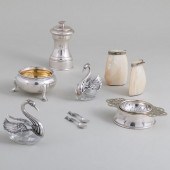 GROUP OF ENGLISH SILVER AND OT