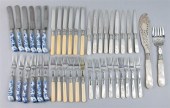 GROUP OF ENGLISH SILVER AND PL