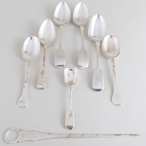 GROUP OF ENGLISH SILVER