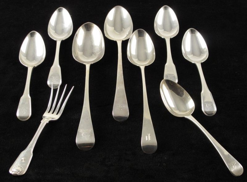 Group of English Silver