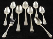 Group of English Silver Flatwa