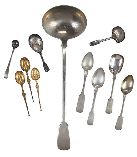 GROUP OF ENGLISH SILVER