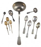 GROUP OF ENGLISH SILVER FLATWA