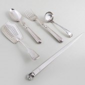 GROUP OF ENGLISH SILVER SERVIN