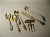 Group of English silver table