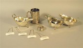 Group of English sterling silv