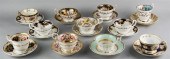 GROUP OF ENGLISH TEACUPS AND S