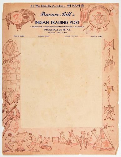 GROUP OF EPHEMERA RELATED TO PAWNEE