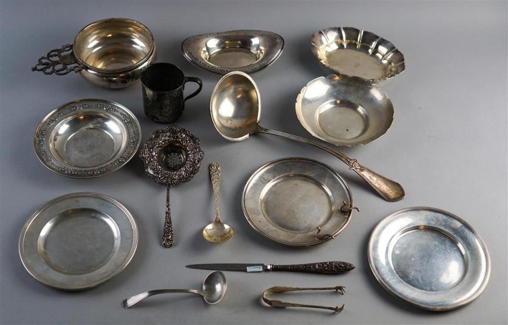GROUP OF FIFTEEN AMERICAN SILVER