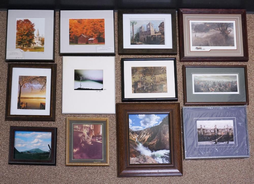 GROUP OF FIFTEEN FRAMED AND