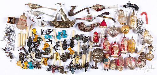 GROUP OF FIGURAL GLASS CHRISTMAS