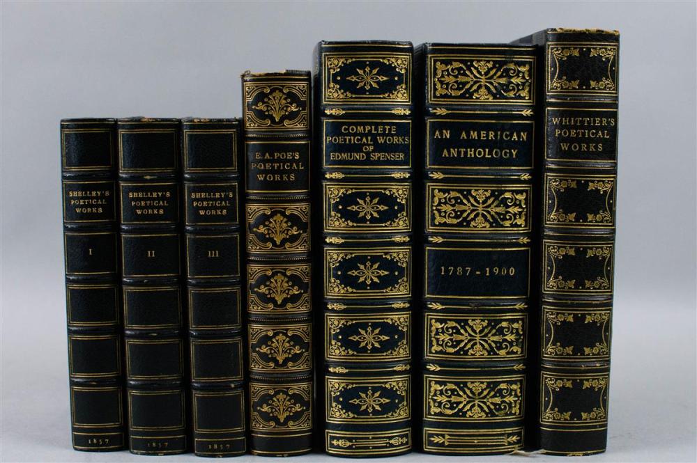 GROUP OF FINE BINDINGS, 19TH AND
